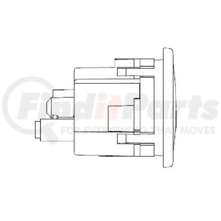 22-53810-001 by FREIGHTLINER - Brake Pressure Gauge - Door, Primary Air, KPA