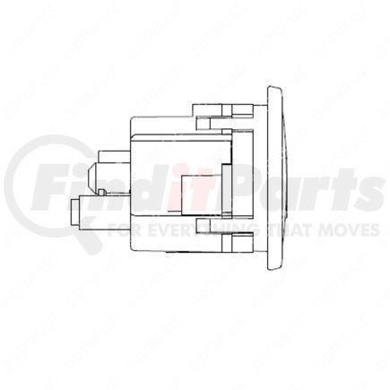 22-53813-101 by FREIGHTLINER - Brake Pressure Gauge - Auxiliary, Air, KPA, Black