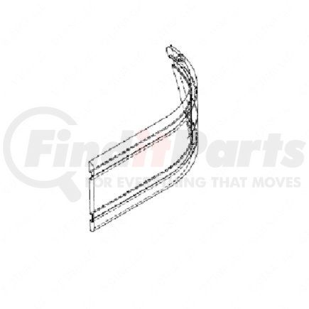 22-53888-000 by FREIGHTLINER - Valance Panel - Aluminum, 7.5 mm THK
