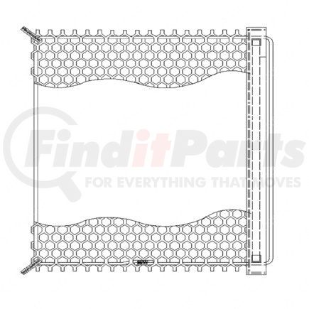 22-57923-000 by FREIGHTLINER - Cargo Net - Multi Filament Polypropylene, Black