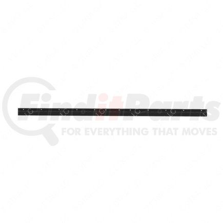 22-52437-013 by FREIGHTLINER - Fuel Tank Strap Step - Steel, Black, 2125 mm x 205 mm, 2.46 mm THK