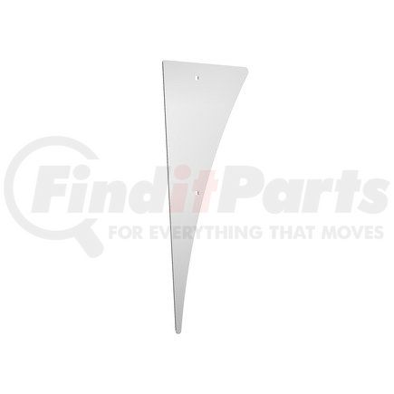 22-52647-001 by FREIGHTLINER - Hood Panel - Stainless Steel, 18.07 in. x 8 in., 0.05 in. THK