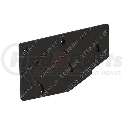 22-52904-003 by FREIGHTLINER - Mud Flap - Symplastic, Black, 860 mm x 488 mm, 20 mm THK