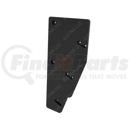 22-52905-003 by FREIGHTLINER - Mud Flap - Symplastic, Black, 860 mm x 390 mm, 20 mm THK