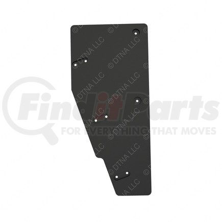 22-52905-002 by FREIGHTLINER - Mud Flap - Symplastic, Black, 860 mm x 390 mm, 20 mm THK