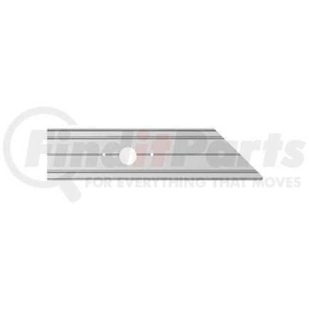 22-53462-010 by FREIGHTLINER - Valance Panel - Left Side, Aluminum Alloy, 434.44 mm x 103 mm, 7.5 mm THK