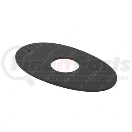 22-61617-000 by FREIGHTLINER - Turn Signal Light Mounting Gasket - Rubber, Black, 154 mm x 93.2 mm, 3.2 mm THK