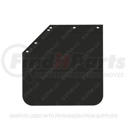 22-61643-212 by FREIGHTLINER - Mud Flap - Left Side, 762 mm x 609.6 mm, 4.8 mm THK