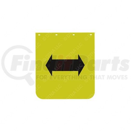 22-61643-523 by FREIGHTLINER - Mud Flap - Right Side, 685.8 mm x 609.6 mm, 4.8 mm THK