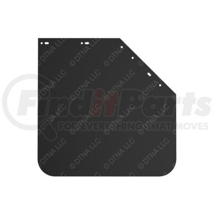 22-61645-011 by FREIGHTLINER - Mud Flap - Left Side, Rubber, 609.6 mm x 609.6 mm, 4.8 mm THK