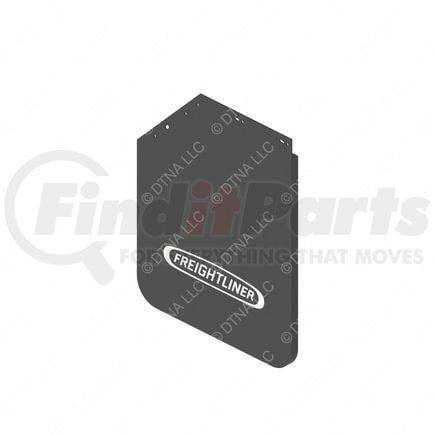 22-61645-012 by FREIGHTLINER - Mud Flap - Left Side, Rubber, 762 mm x 609.6 mm, 4.8 mm THK