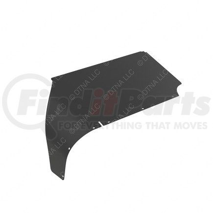 22-62744-006 by FREIGHTLINER - Roof Fairing Extender Trim Tab - Left Side, Aluminum, 968.4 mm x 562.04 mm