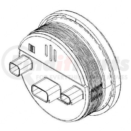 22-58307-000 by FREIGHTLINER - Speedometer Gauge - 73 mm Length