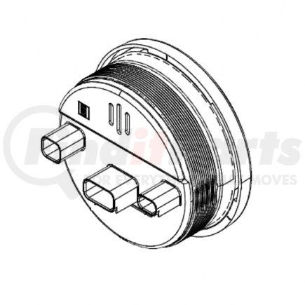 22-58307-001 by FREIGHTLINER - Speedometer Gauge - 73 mm Length