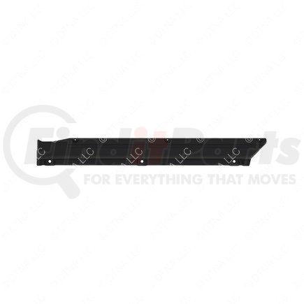 22-58759-000 by FREIGHTLINER - Valance Panel - Left Side, Glass Fiber Reinforced With Polycarbonate, Black, 720.8 mm x 87.6 mm