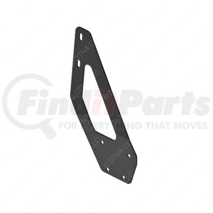 22-66795-002 by FREIGHTLINER - Roof Air Deflector Mounting Bracket - Left Side, Steel, Black, 0.11 in. THK