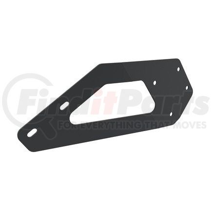 22-66795-003 by FREIGHTLINER - Roof Air Deflector Mounting Bracket - Right Side, Steel, Black, 0.11 in. THK