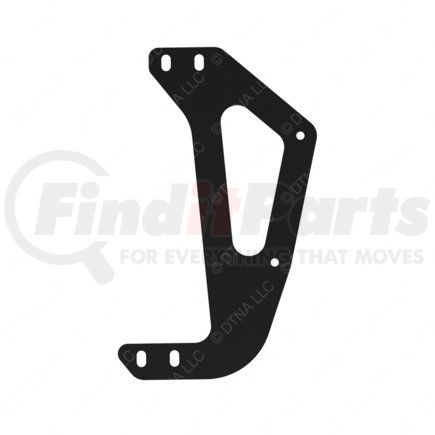 22-67811-001 by FREIGHTLINER - Sleeper Step Bracket - Steel, Black, 0.13 in. THK