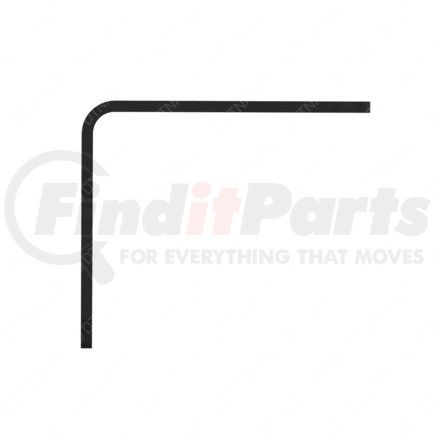 22-67812-001 by FREIGHTLINER - Sleeper Step Bracket - Steel, Black, 0.13 in. THK