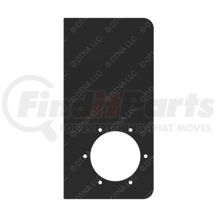 22-67973-000 by FREIGHTLINER - Antenna Bracket - Steel, Gloss Black, 0.06 in. THK