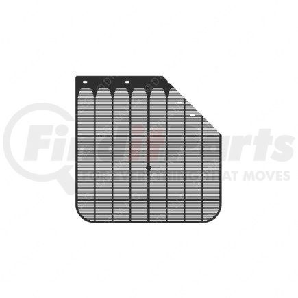 22-68440-020 by FREIGHTLINER - Mud Flap - Right Side, Nylon, 609.6 mm x 605 mm, 6.5 mm THK