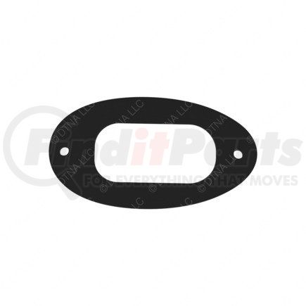 22-69829-000 by FREIGHTLINER - Turn Signal Light Mounting Gasket - Rubber, Black, 128.2 mm x 69.1 mm