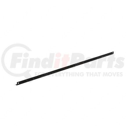 22-72019-002 by FREIGHTLINER - Roof Air Deflector Strut - Steel, Black, 1168.8 mm x 27.3 mm, 1.8 mm THK