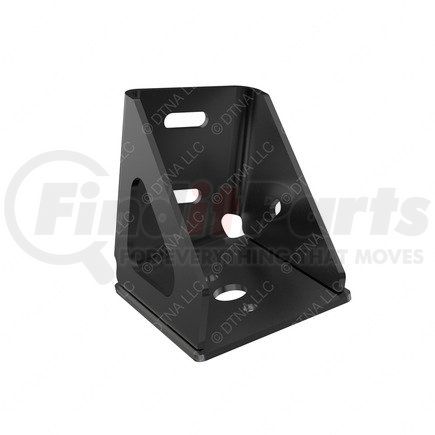 22-72049-001 by FREIGHTLINER - Roof Air Deflector Mounting Bracket - Right Side, Steel, Black, 0.16 in. THK