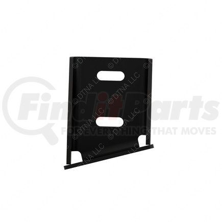 22-72049-003 by FREIGHTLINER - Roof Air Deflector Mounting Bracket - Right Side, Steel, Black, 0.16 in. THK