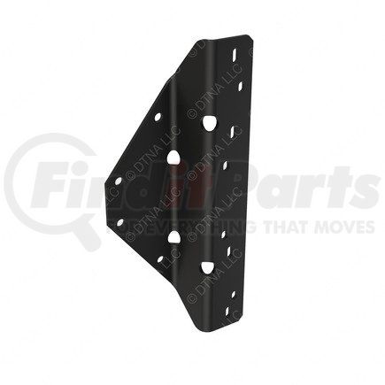 22-72408-001 by FREIGHTLINER - Cab Load Center Bracket - Steel, Black, 14 in. x 6.02 in., 0.19 in. THK