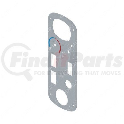 22-69558-023 by FREIGHTLINER - Sleeper Bunk Panel - Aluminum, Shadow Gray, 323 mm x 120 mm, 2.03 mm THK