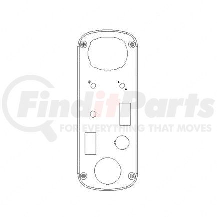 22-69558-226 by FREIGHTLINER - Sleeper Bunk Panel - Aluminum, Agate, 323 mm x 120 mm, 2.03 mm THK