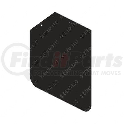 22-69608-013 by FREIGHTLINER - Mud Flap - Left Side, Polyethylene, 685.8 mm x 609.6 mm, 4.8 mm THK