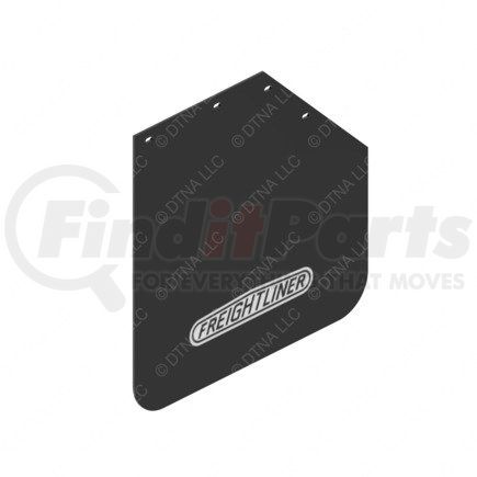 22-69608-043 by FREIGHTLINER - Mud Flap - Right Side, Polyethylene, 685.8 mm x 609.6 mm, 4.8 mm THK