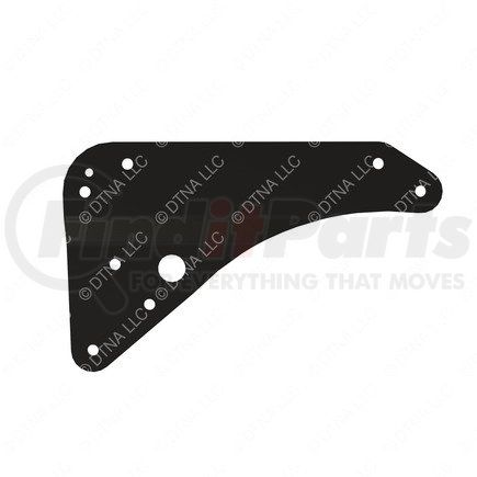 22-74287-000 by FREIGHTLINER - Truck Fairing Step Bracket - Steel, Black, 449 mm x 273.7 mm, 0.25 in. THK