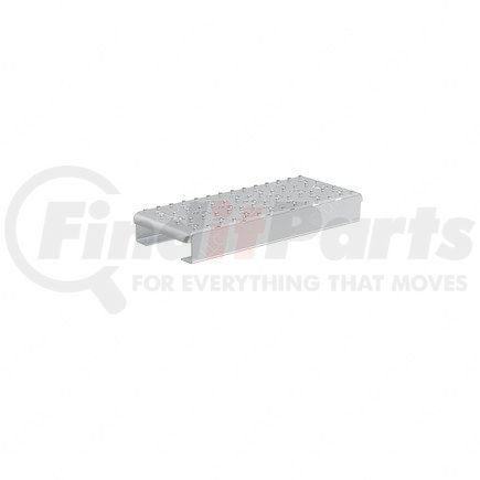 22-73639-035 by FREIGHTLINER - Fuel Tank Strap Step - Aluminum Alloy, 370 mm x 142 mm, 2.54 mm THK