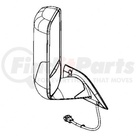 22-76858-503 by FREIGHTLINER - Door Mirror Cover - Right Side