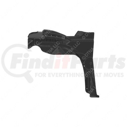 22-77438-001 by FREIGHTLINER - Splash Shield - Black, Cab Mounted, RH, 924.40 mm Length, 656.90 mm Height