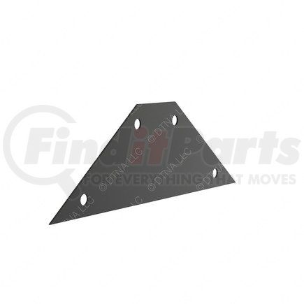 22-74839-000 by FREIGHTLINER - Truck Fairing Mounting Bracket Seal - Neoprene, Black, 9.85 in. x 3.11 in.