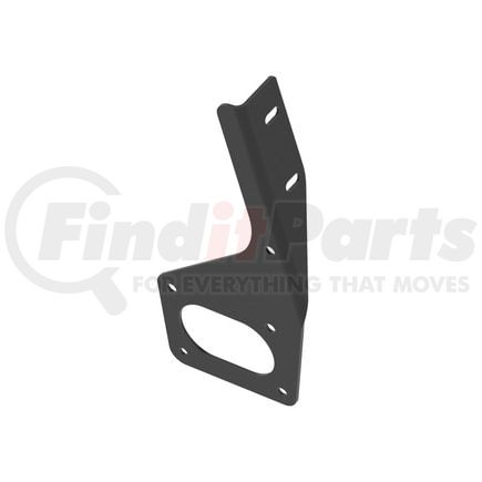 22-75810-002 by FREIGHTLINER - Roof Air Deflector Mounting Bracket - Left Side, Steel, Black, 0.12 in. THK