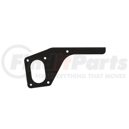 22-75810-003 by FREIGHTLINER - Roof Air Deflector Mounting Bracket - Right Side, Steel, Black, 0.12 in. THK