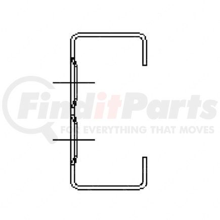 23-11027-990 by FREIGHTLINER - Sleeper Cabinet Step Tread - Aluminum, 254 mm x 91.95 mm, 2 mm THK