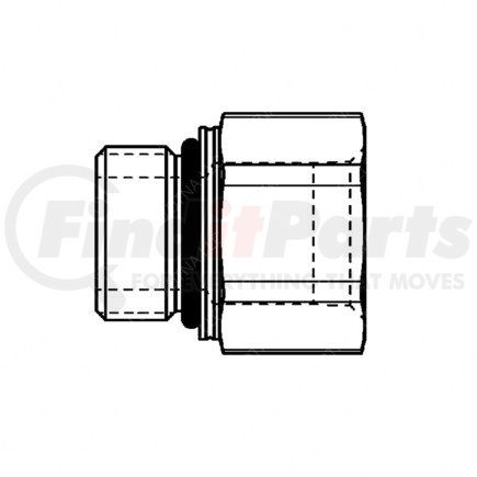 23-12490-316 by FREIGHTLINER - Pipe Fitting - Adapter, M16 x 3/8 in. NPTF