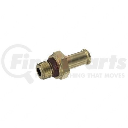 23-12545-612 by FREIGHTLINER - Air Brake Compressor Coolant Line Fitting - Brass, Golden brown