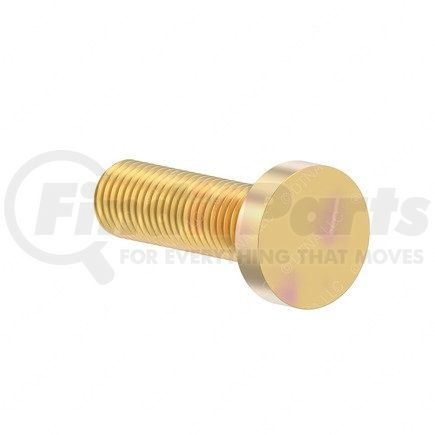23-12212-125 by FREIGHTLINER - Stud - Steel, Yellow, 1.25 in. Thread Length, 3/8-16 UNC2A in. Thread Size