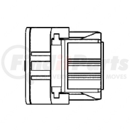 23-13147-003 by FREIGHTLINER - Multi-Purpose Wiring Terminal - ECU/Device, Female, Black, Plug, 25 Cavity Count