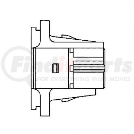 23-13147-402 by FREIGHTLINER - Multi-Purpose Wiring Terminal - ECU/Device, Female, Light Gray, Plug, 4 Cavity Count