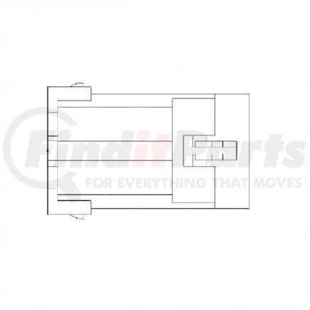 23-13142-700 by FREIGHTLINER - Connector Receptacle - Polyamide, Black