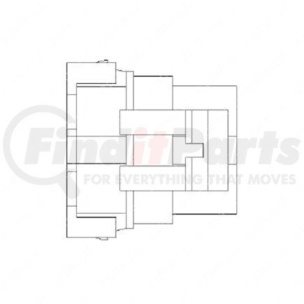 23-13142-701 by FREIGHTLINER - Multi-Purpose Wiring Terminal - Inline, Female, Black, Plug, 7 Cavity Count