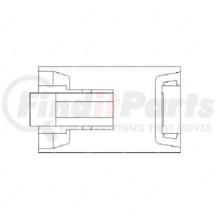 23-13144-210 by FREIGHTLINER - Multi-Purpose Wiring Terminal - ECU/Device, Female, Gray, Plug, 2 Cavity Count